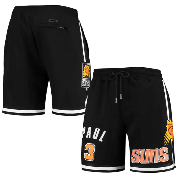 Men's Phoenix Suns #3 Chris Paul Black Shorts Men's Phoenix Suns #3 Chris Paul Black Shorts